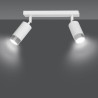 Lampa sufitowa  HIRO 2 WH/CHROME 962/2 EMIBIG