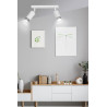 Lampa sufitowa  HIRO 2 WH/CHROME 962/2 EMIBIG