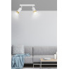 Lampa sufitowa  HIRO 2 WH/GOLD 963/2 EMIBIG