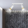 Lampa sufitowa  HIRO 2 WH/GOLD 963/2 EMIBIG