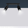 Lampa sufitowa  HIRO 2 BL/CHROME 964/2 EMIBIG