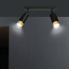 Lampa sufitowa  HIRO 2 BL/GOLD 965/2 EMIBIG