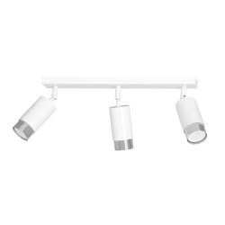 Lampa sufitowa  HIRO 3 WH/CHROME 962/3 EMIBIG
