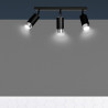 Lampa sufitowa  HIRO 3 BL/CHROME 964/3 EMIBIG