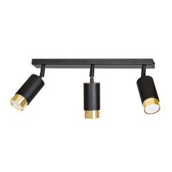 Lampa sufitowa  HIRO 3 BL/GOLD 965/3 EMIBIG
