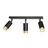 Lampa sufitowa  HIRO 3 BL/GOLD 965/3 EMIBIG