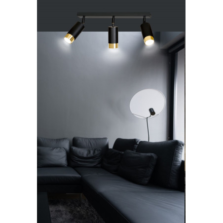 Lampa sufitowa  HIRO 3 BL/GOLD 965/3 EMIBIG