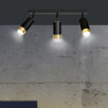 Lampa sufitowa  HIRO 3 BL/GOLD 965/3 EMIBIG