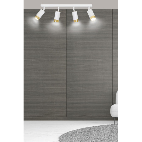 Lampa sufitowa  HIRO 4 WH/GOLD 963/4 EMIBIG
