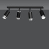 Lampa sufitowa  HIRO 4 BL/CHROME 964/4 EMIBIG
