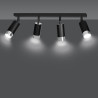 Lampa sufitowa  HIRO 4 BL/CHROME 964/4 EMIBIG
