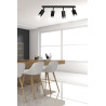 Lampa sufitowa  HIRO 4 BL/CHROME 964/4 EMIBIG