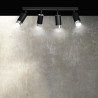 Lampa sufitowa  HIRO 4 BL/CHROME 964/4 EMIBIG
