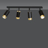 Lampa sufitowa  HIRO 4 BL/GOLD 965/4 EMIBIG