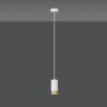 Lampa wisząca  FUMIKO 1 WH/GOLD 815/1 EMIBIG