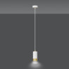 Lampa wisząca  FUMIKO 1 WH/GOLD 815/1 EMIBIG