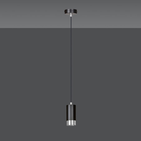 Lampa wisząca  FUMIKO 1 BL/CHROME 816/1 EMIBIG