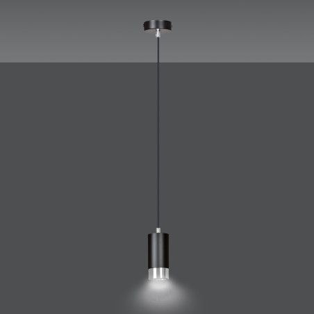 Lampa wisząca  FUMIKO 1 BL/CHROME 816/1 EMIBIG