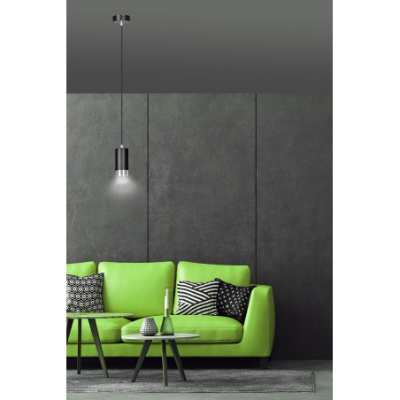 Lampa wisząca  FUMIKO 1 BL/CHROME 816/1 EMIBIG
