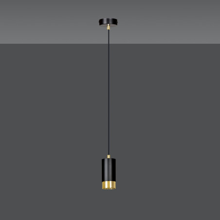 Lampa wisząca  FUMIKO 1 BL/GOLD 817/1 EMIBIG