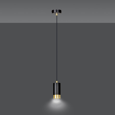 Lampa wisząca  FUMIKO 1 BL/GOLD 817/1 EMIBIG