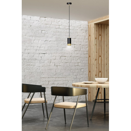 Lampa wisząca  FUMIKO 1 BL/GOLD 817/1 EMIBIG