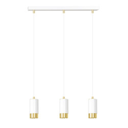 Lampa wisząca  FUMIKO 3 WH/GOLD 815/3 EMIBIG