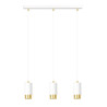 Lampa wisząca  FUMIKO 3 WH/GOLD 815/3 EMIBIG