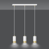 Lampa wisząca  FUMIKO 3 WH/GOLD 815/3 EMIBIG