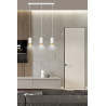 Lampa wisząca  FUMIKO 3 WH/GOLD 815/3 EMIBIG