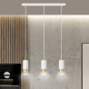Lampa wisząca  FUMIKO 3 WH/GOLD 815/3 EMIBIG