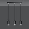 Lampa wisząca  FUMIKO 3 BL/CHROME 816/3 EMIBIG