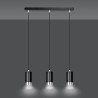 Lampa wisząca  FUMIKO 3 BL/CHROME 816/3 EMIBIG