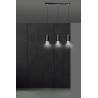 Lampa wisząca  FUMIKO 3 BL/CHROME 816/3 EMIBIG