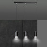 Lampa wisząca  FUMIKO 3 BL/CHROME 816/3 EMIBIG