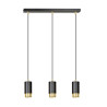 Lampa wisząca  FUMIKO 3 BL/GOLD 817/3 EMIBIG