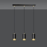Lampa wisząca  FUMIKO 3 BL/GOLD 817/3 EMIBIG
