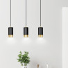 Lampa wisząca  FUMIKO 3 BL/GOLD 817/3 EMIBIG