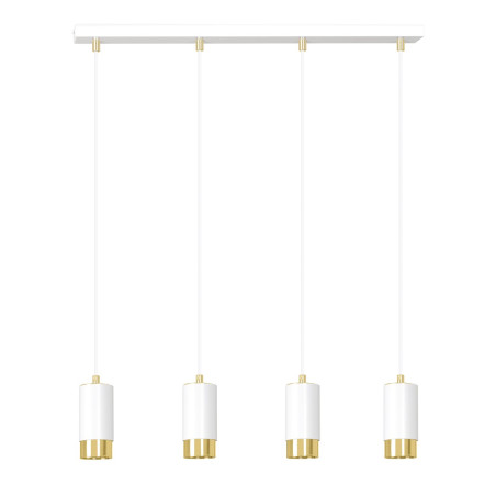 Lampa wisząca  FUMIKO 4 WH/GOLD 815/4 EMIBIG