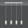 Lampa wisząca  FUMIKO 4 WH/GOLD 815/4 EMIBIG