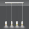 Lampa wisząca  FUMIKO 4 WH/GOLD 815/4 EMIBIG