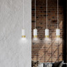 Lampa wisząca  FUMIKO 4 WH/GOLD 815/4 EMIBIG