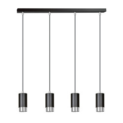 Lampa wisząca  FUMIKO 4 BL/CHROME 816/4 EMIBIG