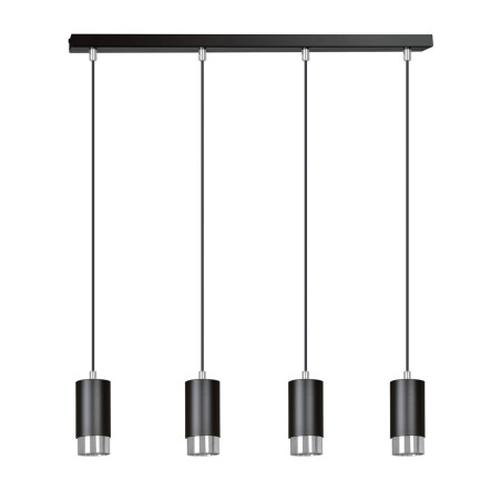 Lampa wisząca  FUMIKO 4 BL/CHROME 816/4 EMIBIG
