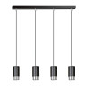 Lampa wisząca  FUMIKO 4 BL/CHROME 816/4 EMIBIG