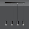 Lampa wisząca  FUMIKO 4 BL/CHROME 816/4 EMIBIG