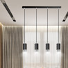 Lampa wisząca  FUMIKO 4 BL/CHROME 816/4 EMIBIG