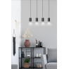 Lampa wisząca  FUMIKO 4 BL/CHROME 816/4 EMIBIG