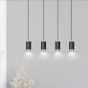 Lampa wisząca  FUMIKO 4 BL/CHROME 816/4 EMIBIG
