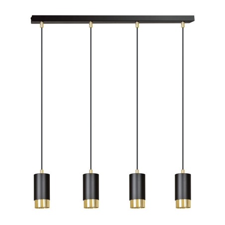 Lampa wisząca  FUMIKO 4 BL/GOLD 817/4 EMIBIG